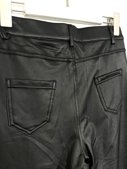 Pantalone gamba dritta ecopelle ⬛️