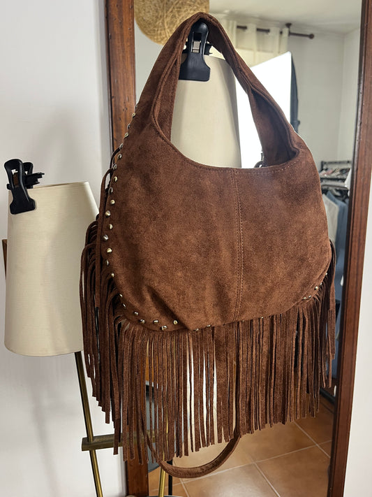 Mezzaluna Frange Eco-Suede