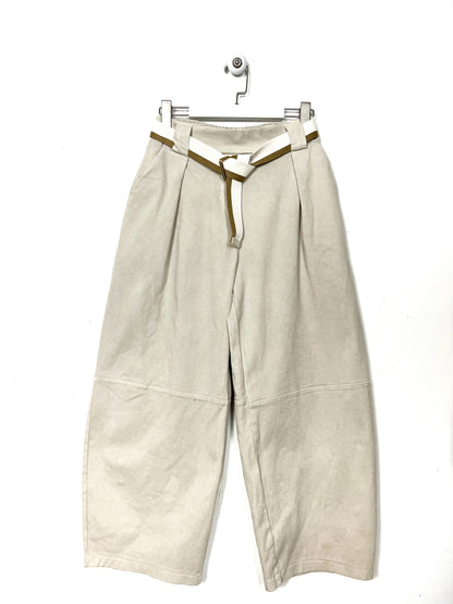 Pantalone Baloon cotone con cintura ⚫️