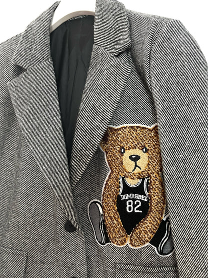 Blazer Spigato Teddy ⬛️