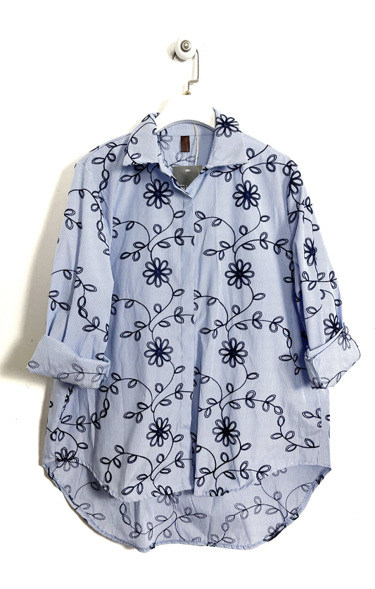 Camicia Ricami rigata
