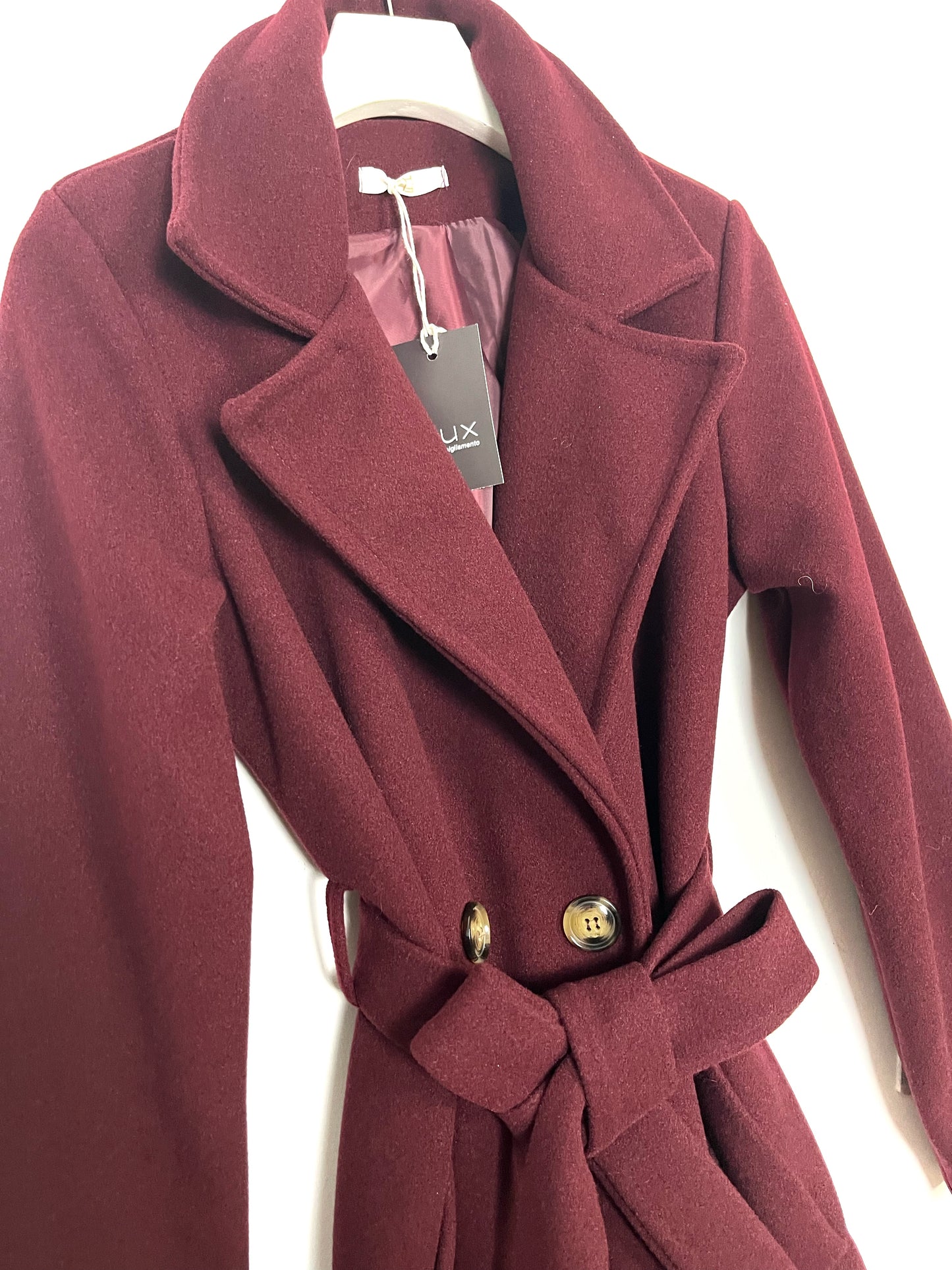 Cappotto con cintura