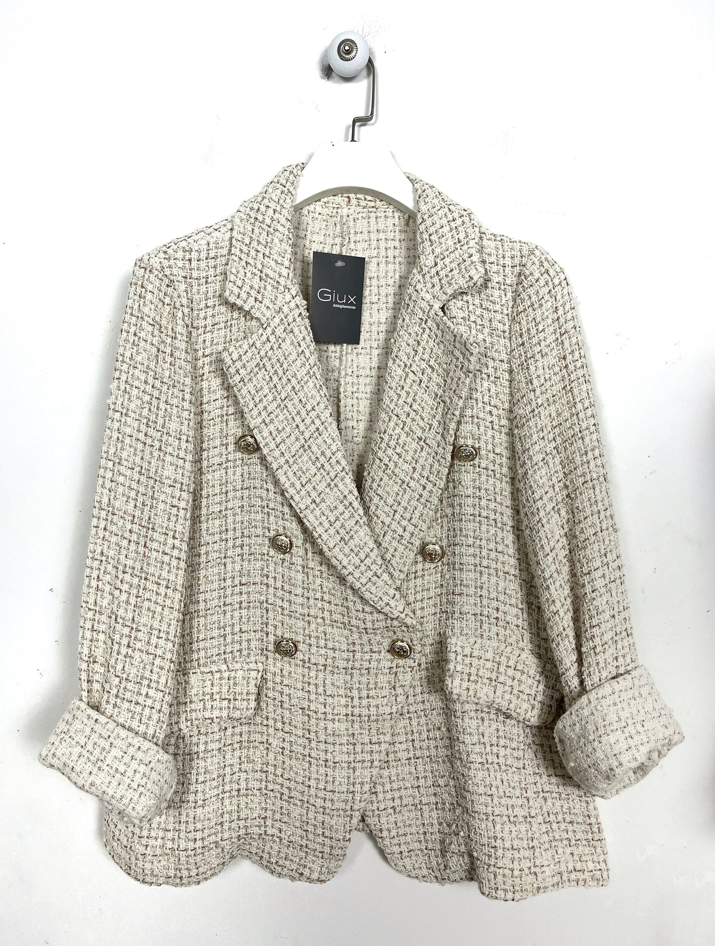 Blazer doppiopetto in Boucle  ⬛️
