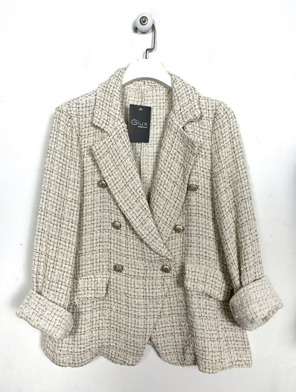 Blazer doppiopetto in Boucle  ⬛️