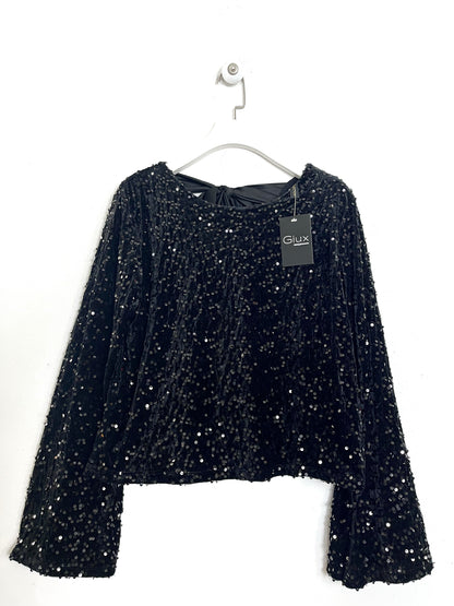 Blusa Fiocco Paillets ⚫️