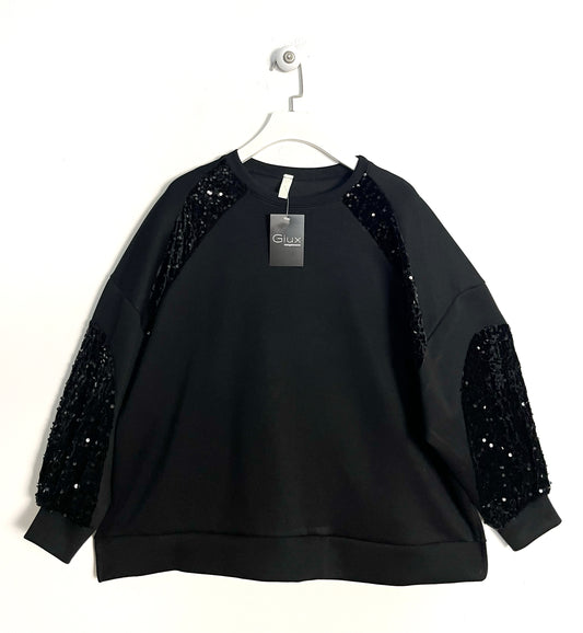 Felpa Paillettes ⚫️