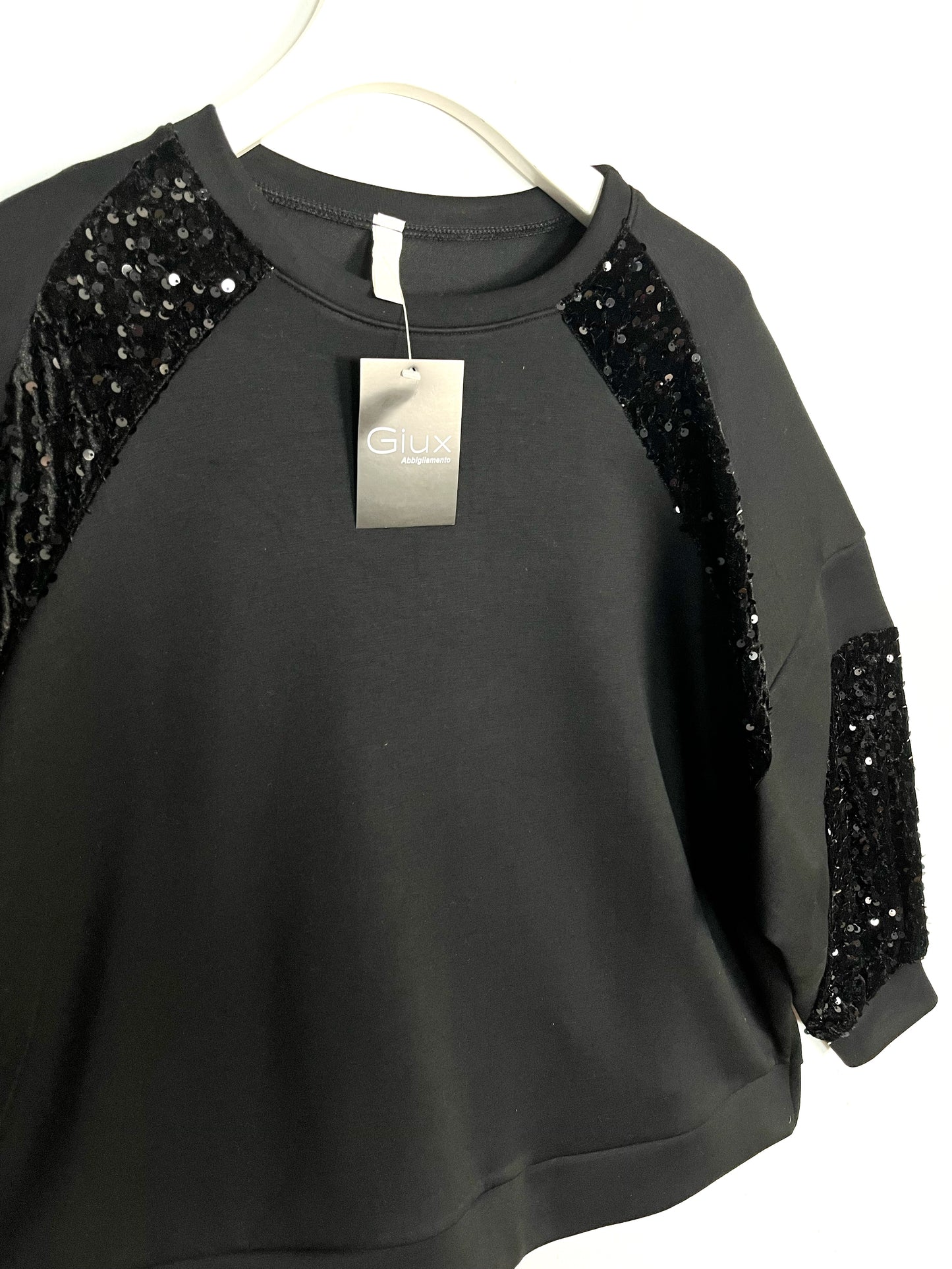 Felpa Paillettes ⚫️