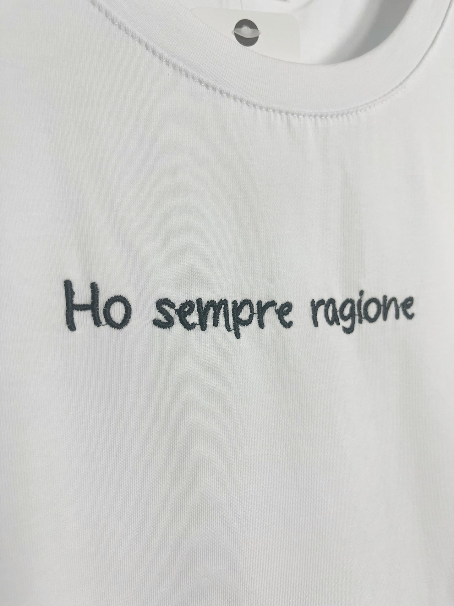 T-shirt Ho sempre ragione Slim ⬛️