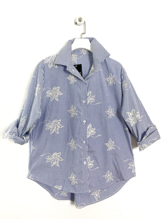 Camicia Sangallo rigata ⬛️