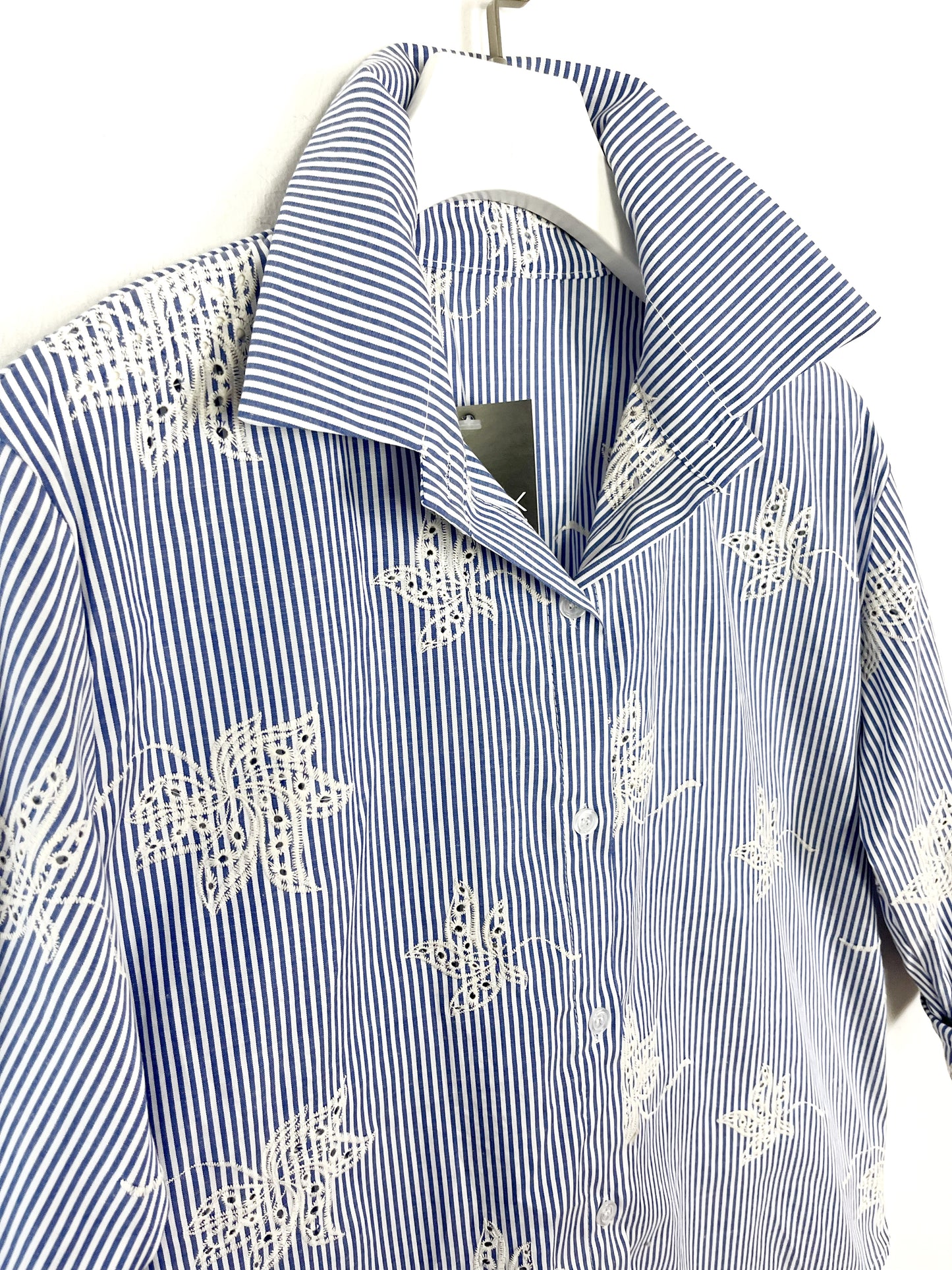 Camicia Sangallo rigata ⬛️