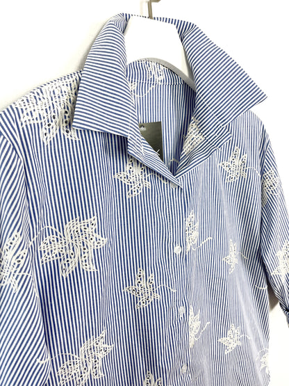 Camicia Sangallo rigata ⬛️