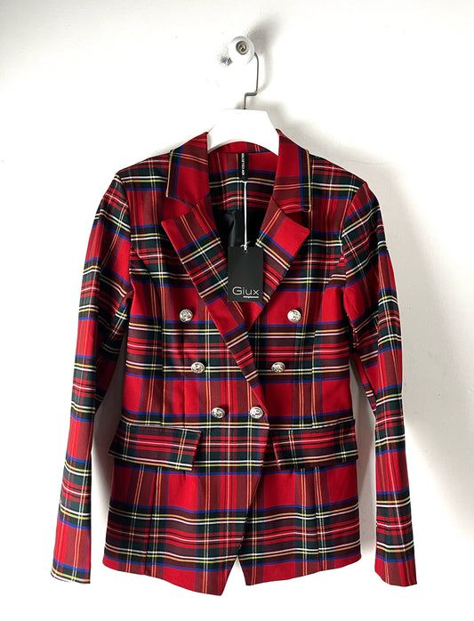 Blazer doppiopetto tartan