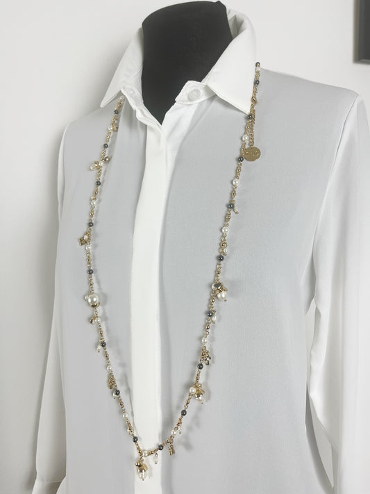 Collana acciaio e charms
