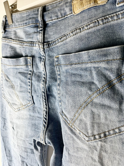 Jeans bottoni gioiello chiari ⬛️