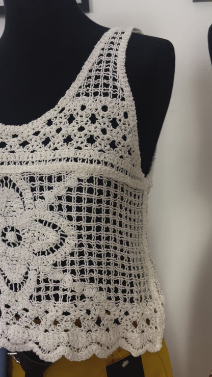 Top corto Macrame