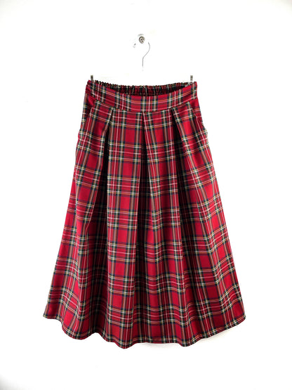 Gonna midi tartan