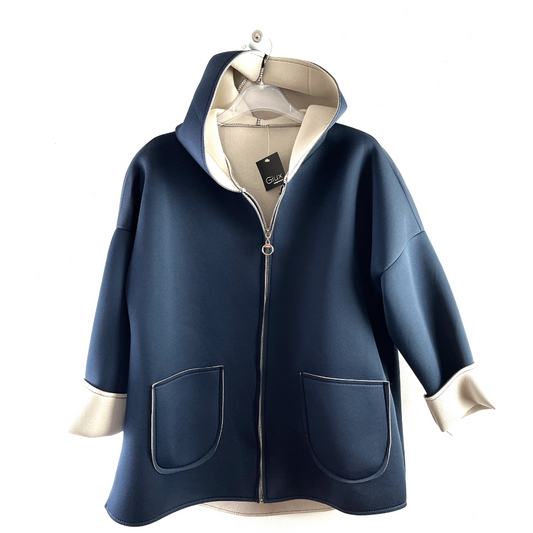 Giacca oversize neoprene
