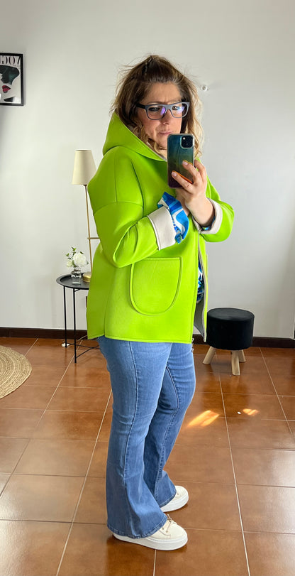 Giacca oversize neoprene