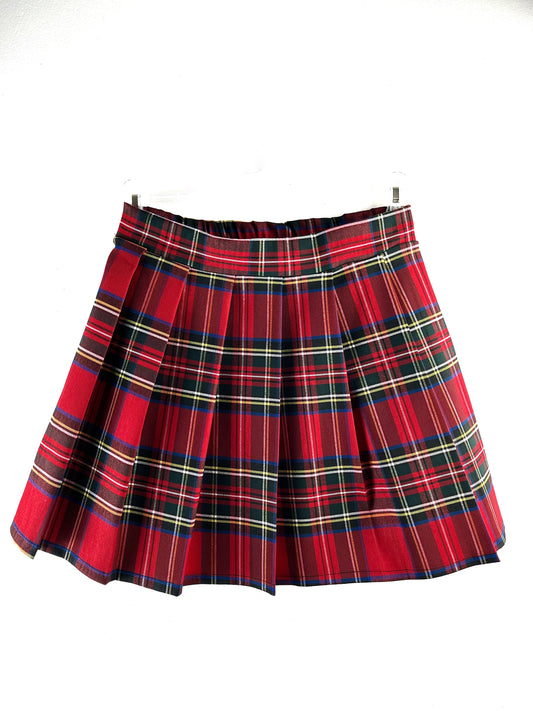 Minigonna a pieghe tartan