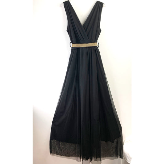 Abito cintura strass