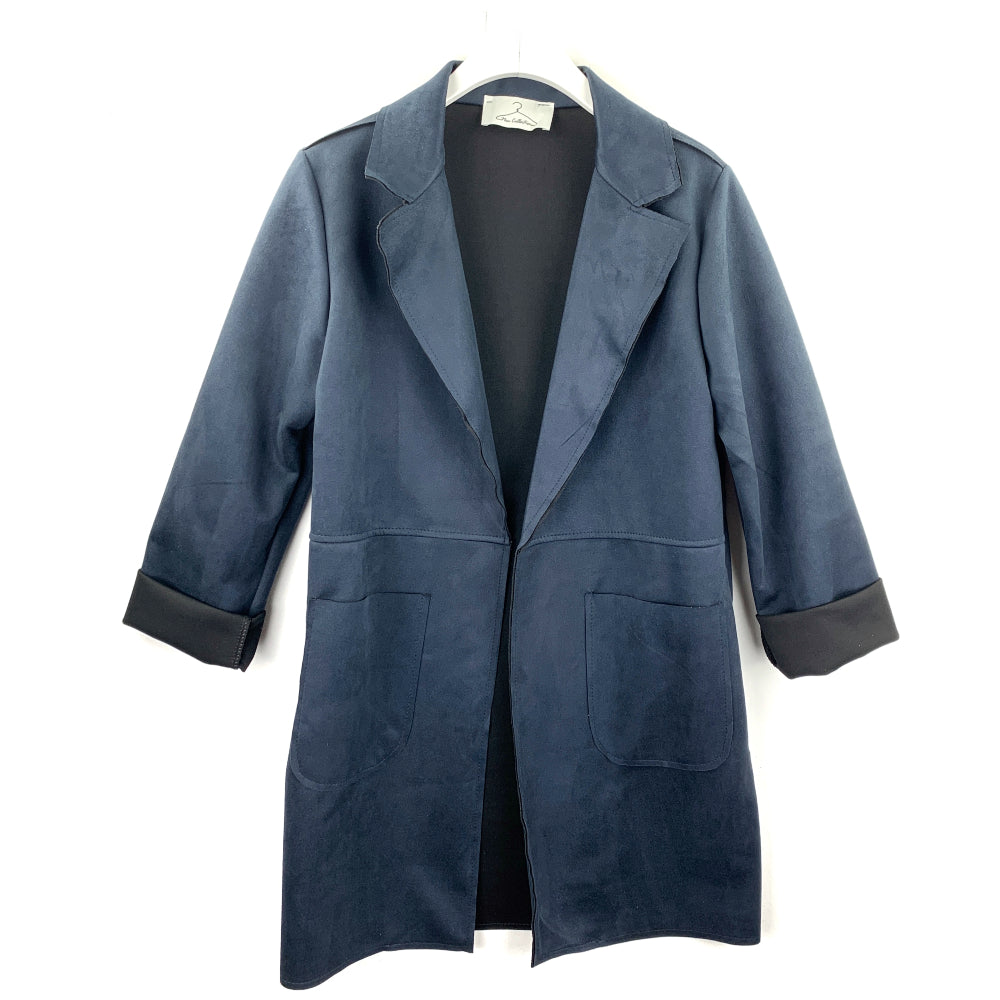 Blazer lungo scamosciato