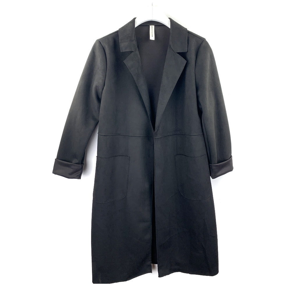 Blazer lungo scamosciato